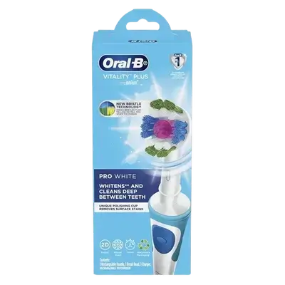 Oral-B Vitality Plus Pro White Toothbrush _ Braun