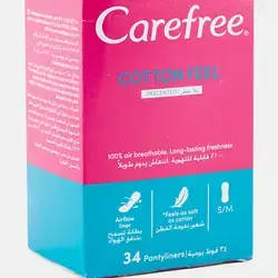Care Free Panty Liners Cotton Feel Pack of 34