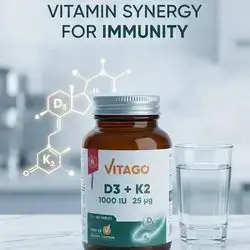 Vitago D3 + K2 is a dietary supplement