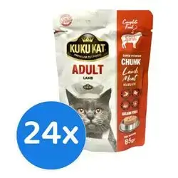 KUKU KAT Adult Chunk Lamb X24