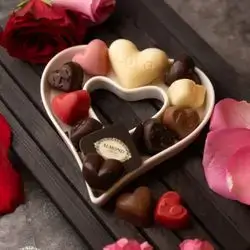 valentine heart plate