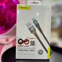 X79 66W / TYPE-C /all compatible metal weaved rainbow light Material Aluminum nylon weaved/black