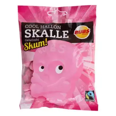 BUBS Cool Raspberry Skull Foam 90g – Juicy Berry Treat