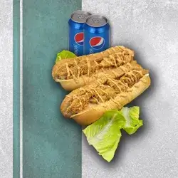 2 Crispy sandwiches and 2 Pepsi