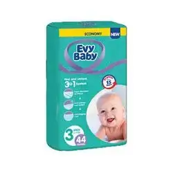 Evy Baby Diapers Size 3 (5-9kg), 46 Pieces