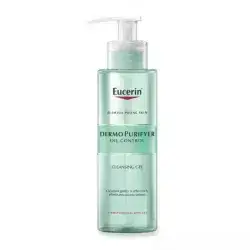 Eucerin Dermo Purifyer Oil Control Cleansing Gel - 200ml | يوسيرين غسول جل للتحكم بفارازت الزيوت - 200 مل