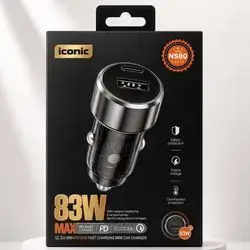 83w max pd fast charging mini car charger