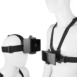 Chest Mount For Phone And Head Belt Clip For POV/VLOG Shooting