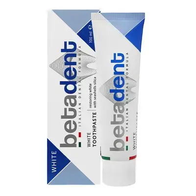 Betadent White Toothpaste Size: 100 ml (3.3 fl. oz.)