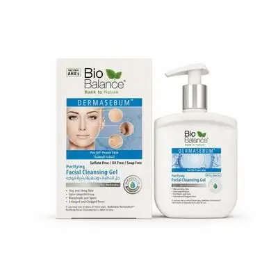 جێڵی پاککەرەوەی دێڕماسیبەم بایۆ بالانس Bio Balance Dermasebum Facial Cleansing Gel