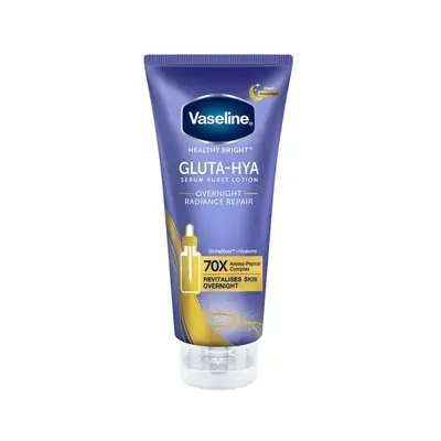 Vaseline Healthy Bright Gluta-Hya Serum Burst Lotion Overnight Radiance Repair (300ml)