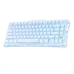 GravaStar Mercury K1 75% Mechanical Wireless Gaming Keyboard - Ice Blue
