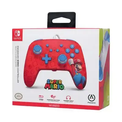 Super Mario Wired Controller (Red / Super Mario Edition) — Open-Box