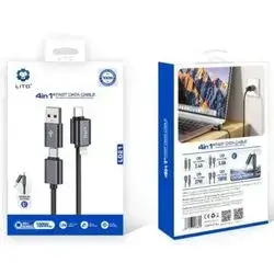 Cable Lito LD21 4in1 100W Black