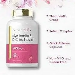 carlyle for her myo-linositol & D-chiro lnositol 2060 mg 150 cap