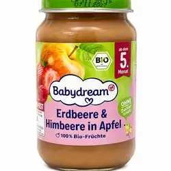 Babydream Strawberry and raspberry in apple 5months 190g