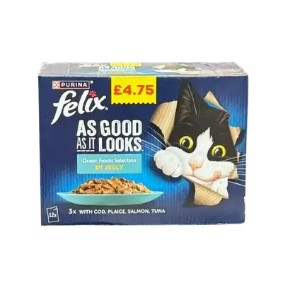 Purina Felix "As Good as It Looks" Ocean Feasts Selection in Jelly