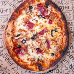 Halal Bacon Pizza