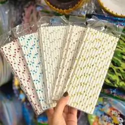 Plexible juice straw