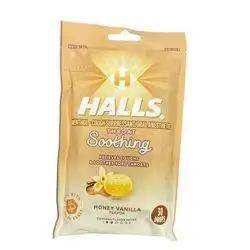Halls.soothing, honey vanilla