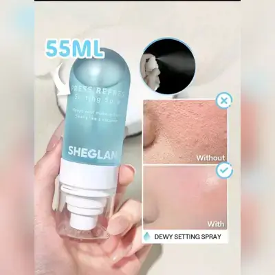 SHEGLAM Press Refresh Setting Spray Moisturizing Long Lasting Makeup Setting Spray Oil-Control