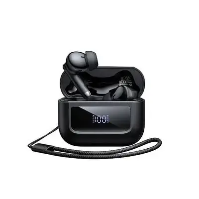 Mcdodo Lanyard Tied Portable TWS Earbuds with Digital Display – Black