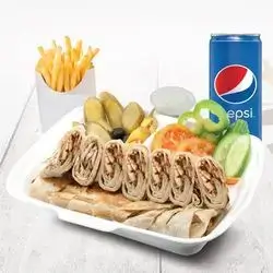 20 Pics Of chicken shawarma +  2 Pepsi