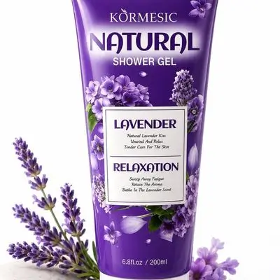 Kormesic Natural Lavender Shower Gel (200ml)