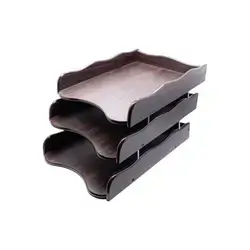 wooden file holder 3 layers 
