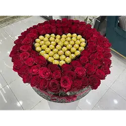 Large Box Of Flowers And Chocolate