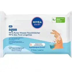 Nivea Baby wet wipes 99% Aqua 57's