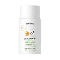 Super Fluid Spf50 Mattifying Sunscreen with Niacinamide 50ml _ BABE