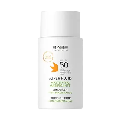 Super Fluid Spf50 Mattifying Sunscreen with Niacinamide 50ml _ BABE