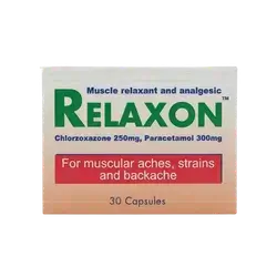 Relaxon (Chlorzoxazone 250mg + Paracetamol 300mg) Muscle Relaxant And Analgesic 30 Cap _ Jamjoom Pharma
