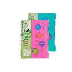 B5 Notebook 4 Parts Assorted Color 1 Pcs