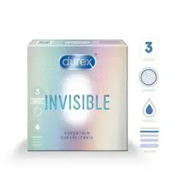 Invisible (Superthin Supercienkie) 3 Condoms_durex