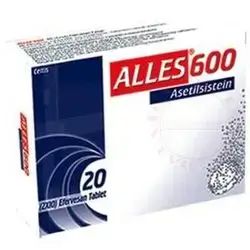Alles Acetylcysteine Mucolytic 600 mg - 20 Effervescent Tablets