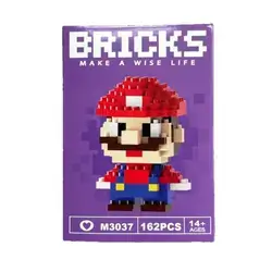 Nano Block Cartoon DIY Mini Building Bricks Toy (Mario)