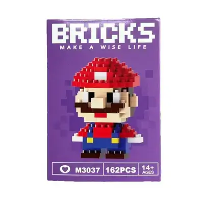 Nano Block Cartoon DIY Mini Building Bricks Toy (Mario)