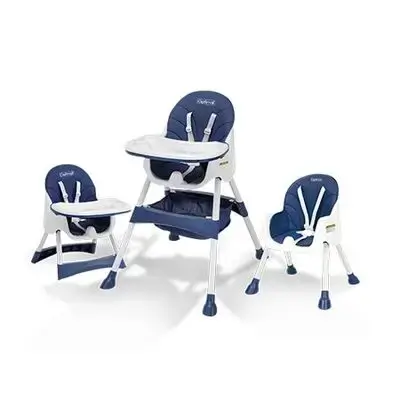 3-Position Multifunctional Baby High Chair - Dark Blue