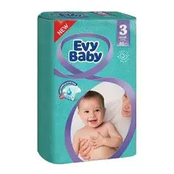 Evy Baby Diapers No.3 Medium 46pcs