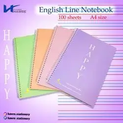 English Line Notebook A4