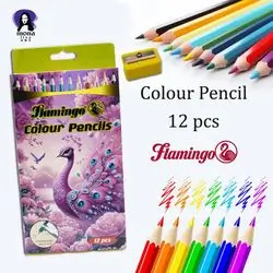 Soft Colour Pencils 12colour-flamingo