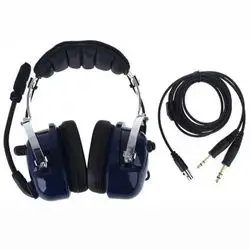 RA200 Aviation Headset Adjustable Plug Headphone with Noise Cancellation Mono MP3 Music