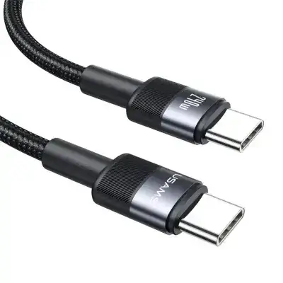 USAMS SJ727 SY Series 1.2m 240W Type-C to Type-C Cable Nylon Braided Fast Charging