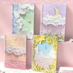Notebook - 2 parts - A4- lined in Arabic or Kurdish / Photo cover