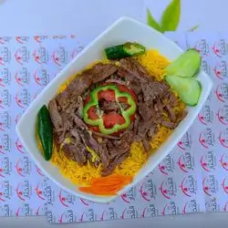 Meat Shawrma With Rice