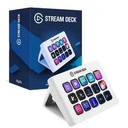 Elgato Stream Deck – 15 Customizable LCD Keys Stream Controller (White)