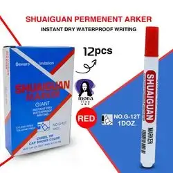 SHUAIGUAN Permanent Marker Red