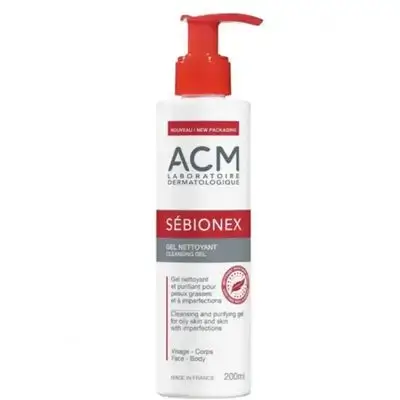 ACM Sebionex Cleansing Gel for Oily اي سي ام غسول جل للبشرة | Skin - 200ml الدهنية